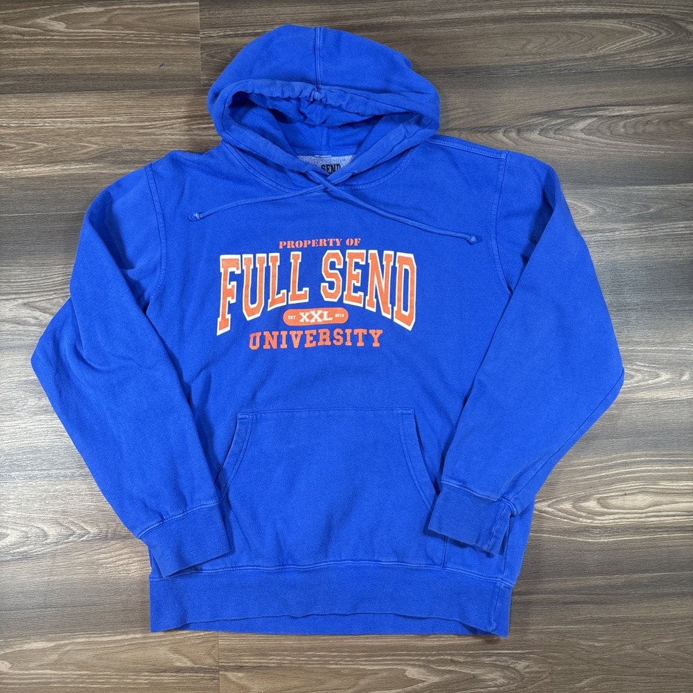 Full Send Collegiate Collection‎ University Pullover Hoodie Size M